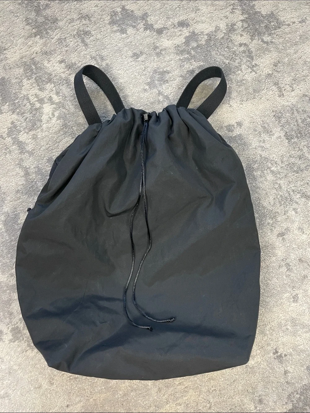 The Row Dima Drawstring Backpack Black Designer Quiet Luxury Minimalist